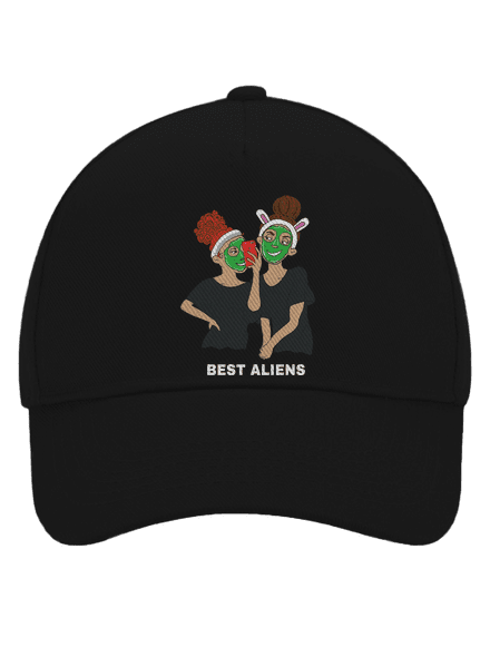Best aliens kšiltovka baseballka Black