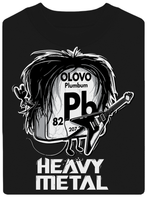 Heavy Metal unisex mikina bez kapuce Black