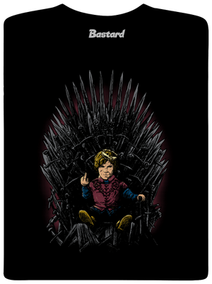 Tyrion na trůnu pánské tričko Black