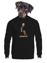 unisex mikina bez kapuce