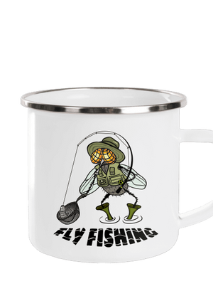 Fly fishing plecháček White