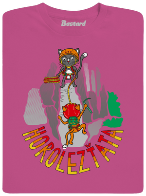 Horolezťata dětské tričko Fuchsia