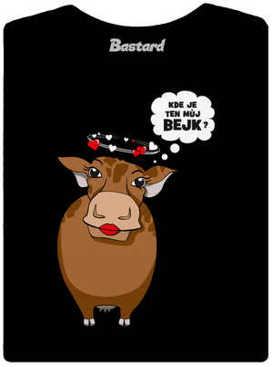 Kráva a bejk dámské tričko premium Black