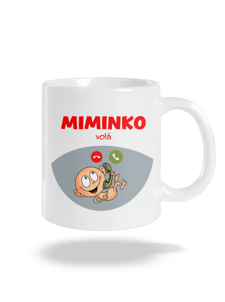 Miminko volá klasický hrnek White