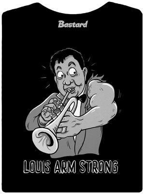 Louis Armstrong dámské tričko premium Black