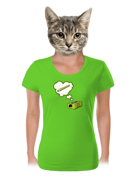 Tužka a Ořezávátko dámské tričko Apple Green