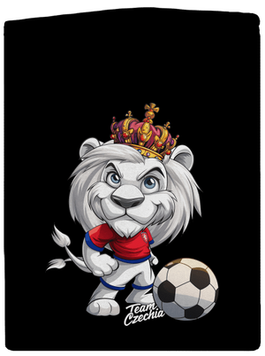 Fotbalový lev dámská mikina na zip Black