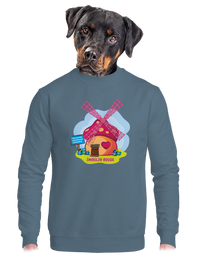 unisex mikina bez kapuce