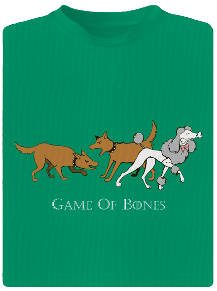 Game of Bones dětské sportovní tričko Kelly Green Mal