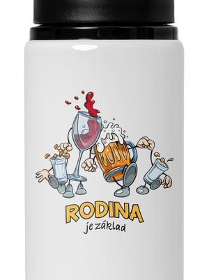 Rodina je základ lahev na vodu White