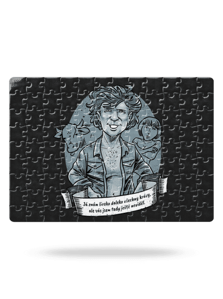 B14: Léto s kovbojem puzzle White
