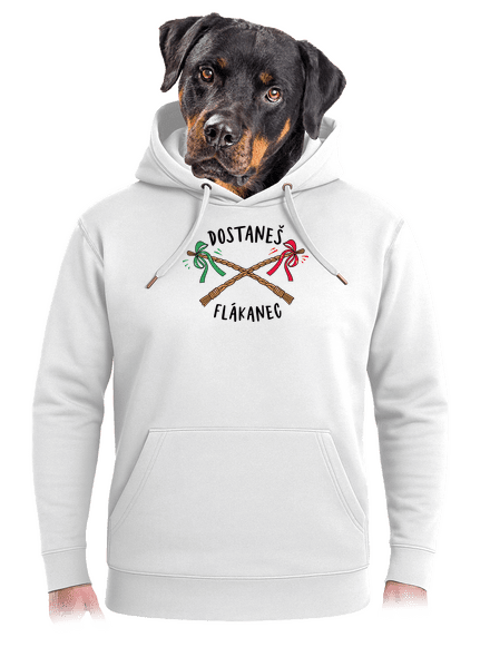 Flákanec unisex mikina premium Snowwhite