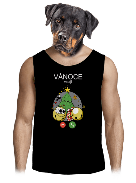 Vánoce volají pánské tílko Black