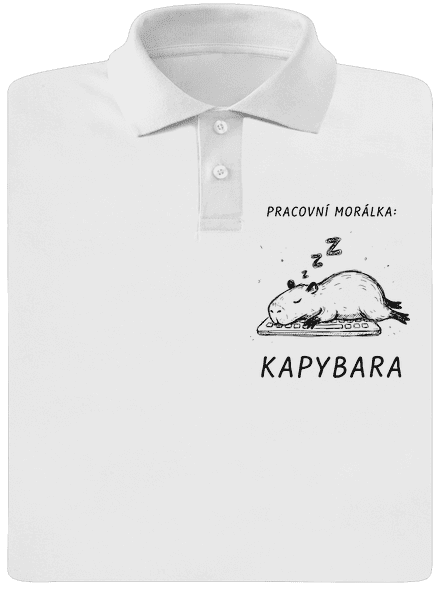 Pracovní morálka pánská polokošile White