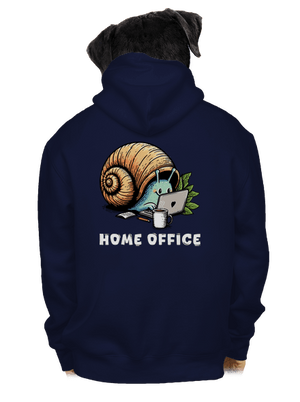 Šnekův home office pánská mikina na zip Navy