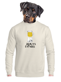 unisex mikina bez kapuce