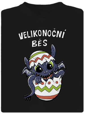 Velikonoční běs pánské sportovní tričko Black
