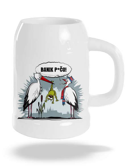 Banik p*čo! půllitr White