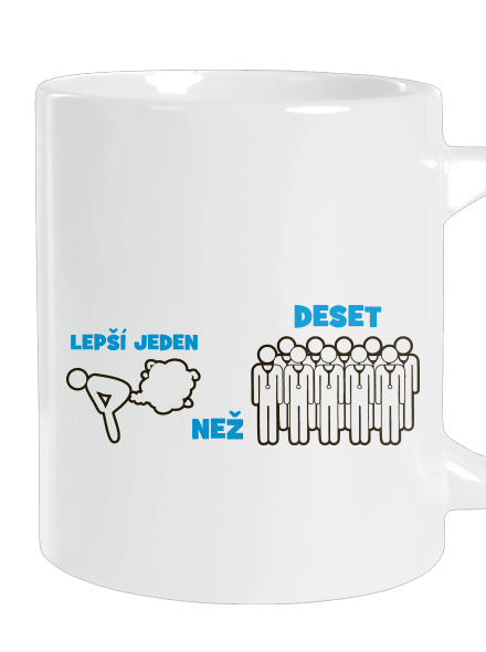 Jeden prd velký hrnek White