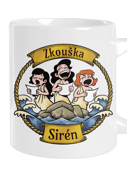 Zkouška sirén velký hrnek White