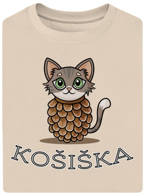 Košiška unisex tričko oversized Almond
