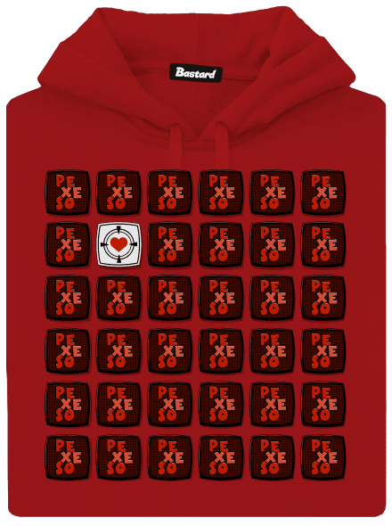 Pexeso dámská mikina klokanka Red Mal