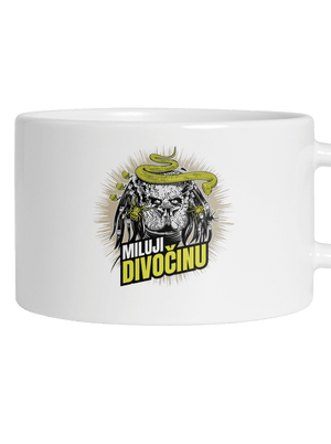 Miluji divočinu hrnek makronka White