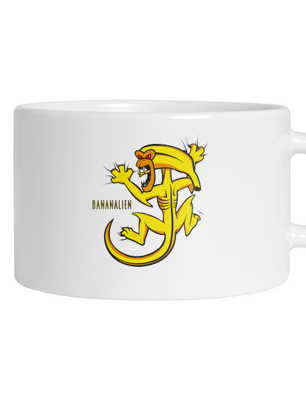 Bananalien hrnek makronka White