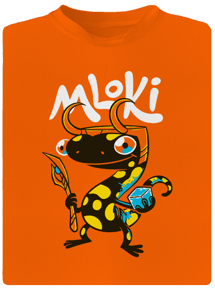 mLoki dětské sportovní tričko Neon Orange