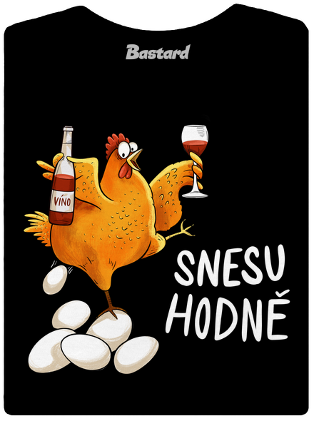 Snesu hodně dámské tričko s lemem Black