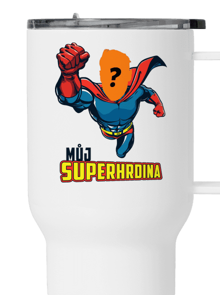 Můj superhrdina termohrnek White