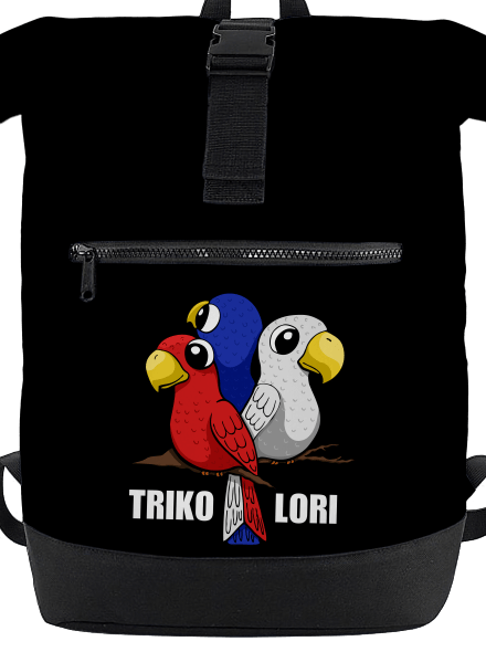 Trikolori batoh Black