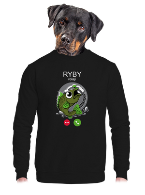 Ryby volají unisex mikina bez kapuce Black