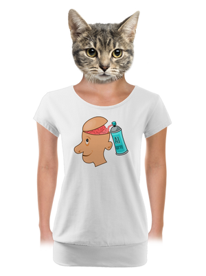 dámské tričko s lemem