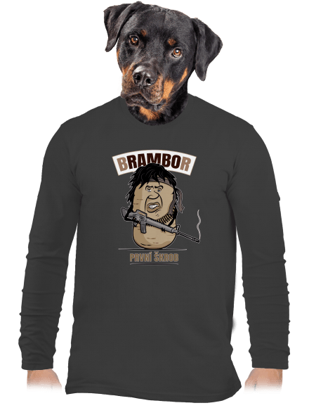 Brambor pánské dlouhý rukáv Dark Grey