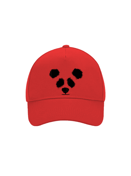 Panda kšiltovka baseballka Classic Red