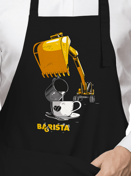 Bagrista zástěra Black