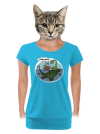 dámské tričko s lemem