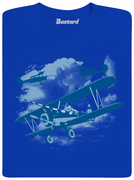 Rytíři nebes pánské dlouhý rukáv Royal Blue