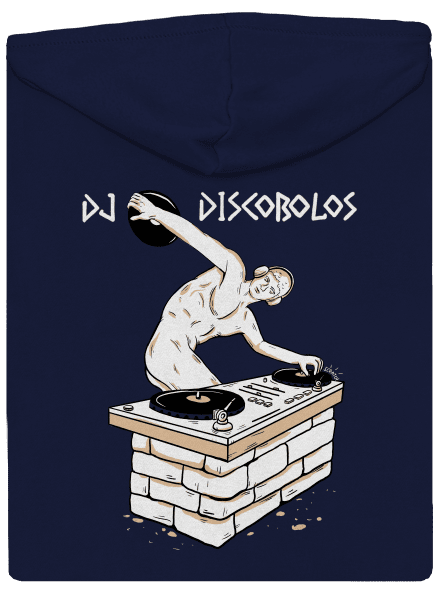 DJ Discobolos pánská mikina na zip Navy