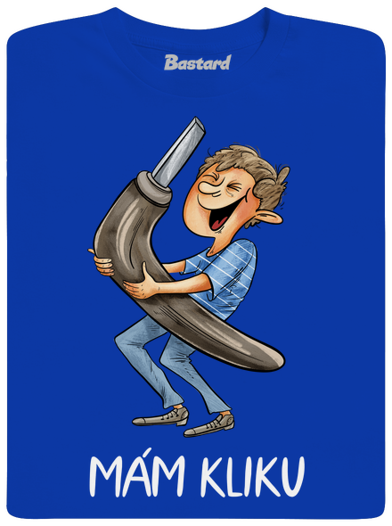 Mám kliku pánské dlouhý rukáv Royal Blue