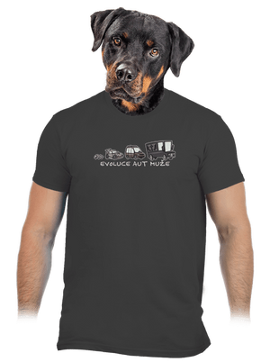 Evoluce aut muže pánské tričko Dark Grey