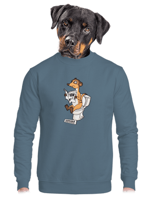 unisex mikina bez kapuce