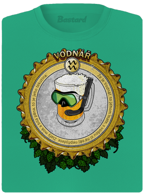 Pivní horoskop: Vodnář dámské sportovní tričko Mint Mal