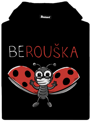 Berouška dámská mikina klokanka Black