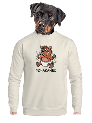 unisex mikina bez kapuce