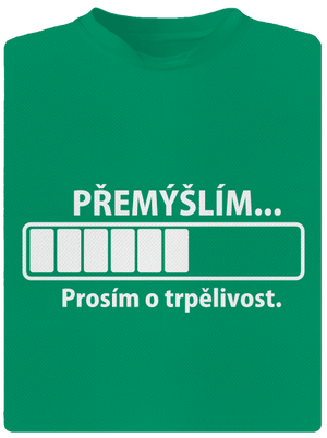 Přemýšlím dětské sportovní tričko Kelly Green Mal