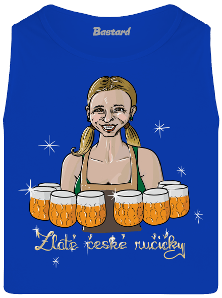České ručičky pánské tílko Royal Blue