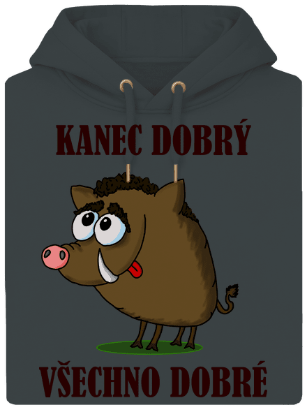 Kanec dobrý unisex mikina premium Charcoal