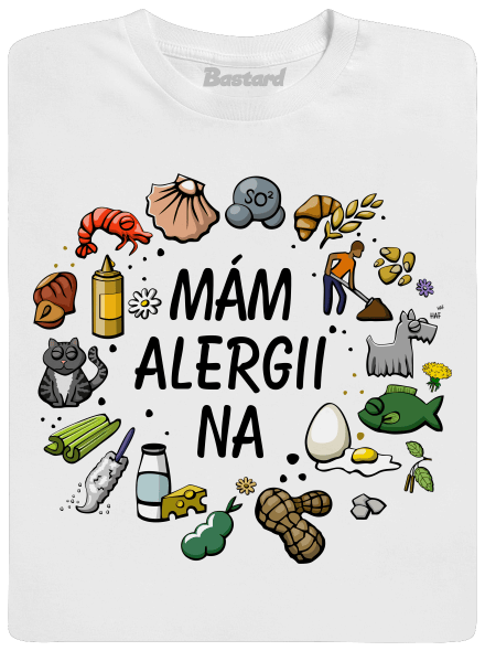 Mám alergii na... + fix dětské tričko White